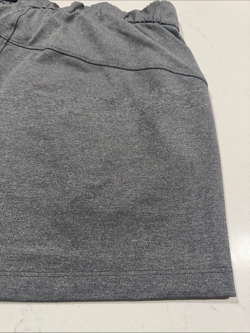 lululemon athletica High-Waist Heather Gray Drawstring Shorts - Picture 5 of 11